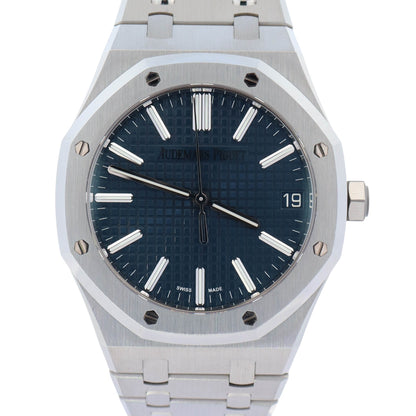 Audemars Piguet Royal Oak 41mm Blue Dial Watch Ref# 15510ST.OO.1320ST.01 - Happy Jewelers Fine Jewelry Lifetime Warranty