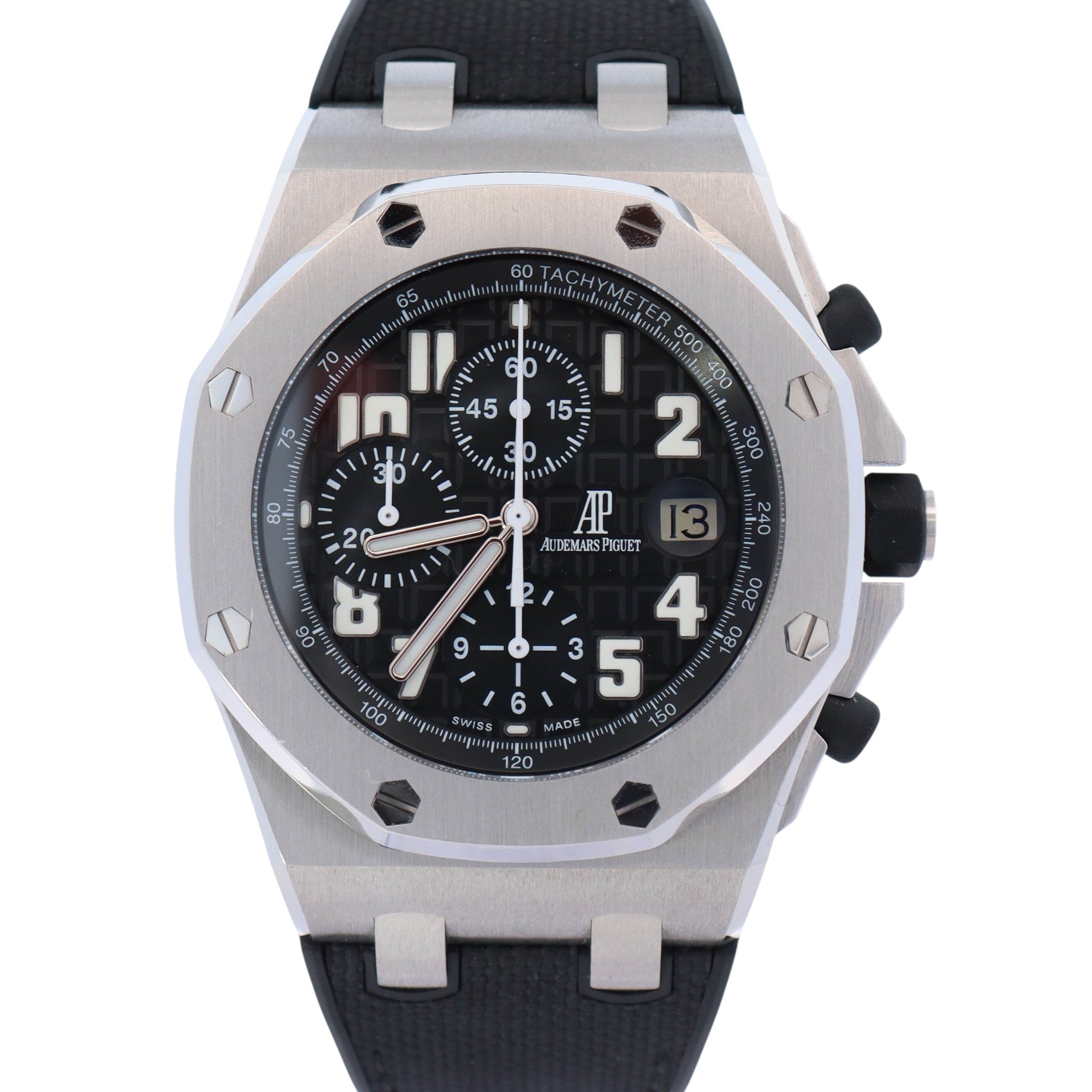 Audemars Piguet Royal Oak 44mm Black Dial Watch Ref# 25721ST.OO.1000ST.08 - Happy Jewelers Fine Jewelry Lifetime Warranty