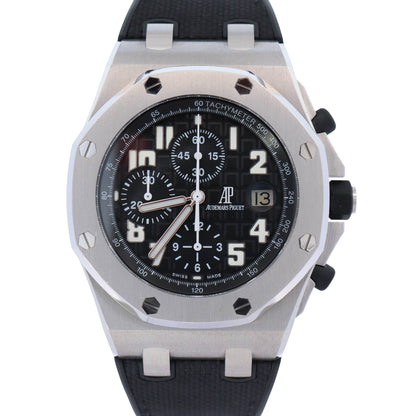 Audemars Piguet Royal Oak 44mm Black Dial Watch Ref# 25721ST.OO.1000ST.08 - Happy Jewelers Fine Jewelry Lifetime Warranty