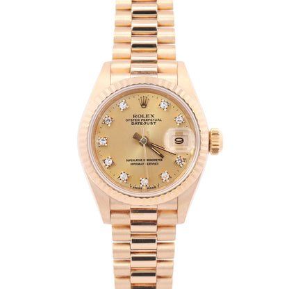 Rolex Datejust 26mm Champagne Dial Watch Ref# 69173 - Happy Jewelers Fine Jewelry Lifetime Warranty