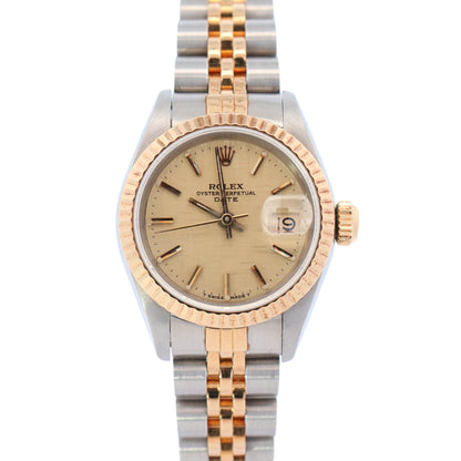 Rolex Datejust 26mm Champagne Dial Watch Ref# 69173 - Happy Jewelers Fine Jewelry Lifetime Warranty