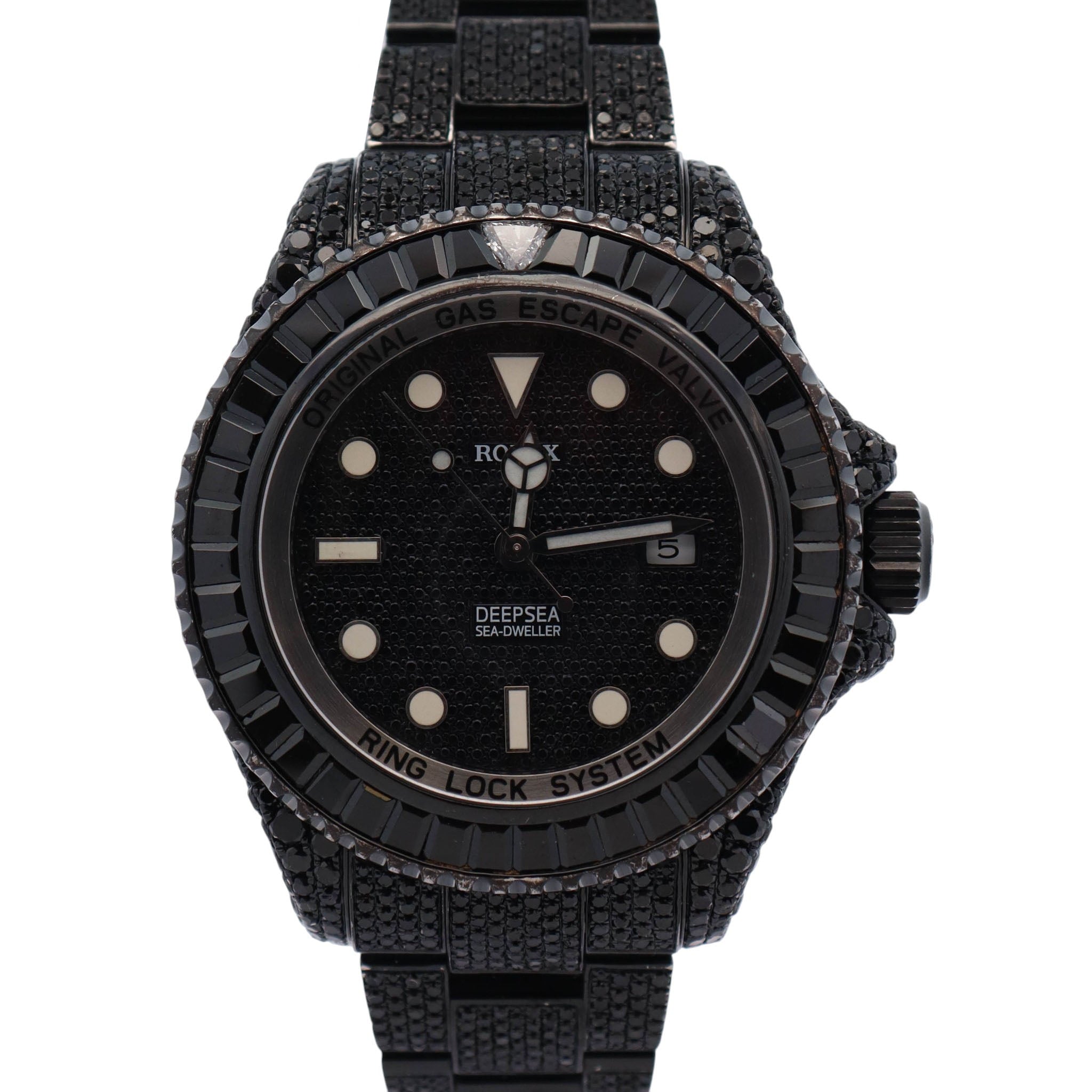 Rolex Sea-Dweller 44mm Black Diamond Dial Watch Ref# 116660