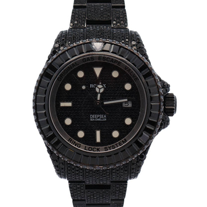 Rolex Sea-Dweller 44mm Black Diamond Dial Watch Ref# 116660