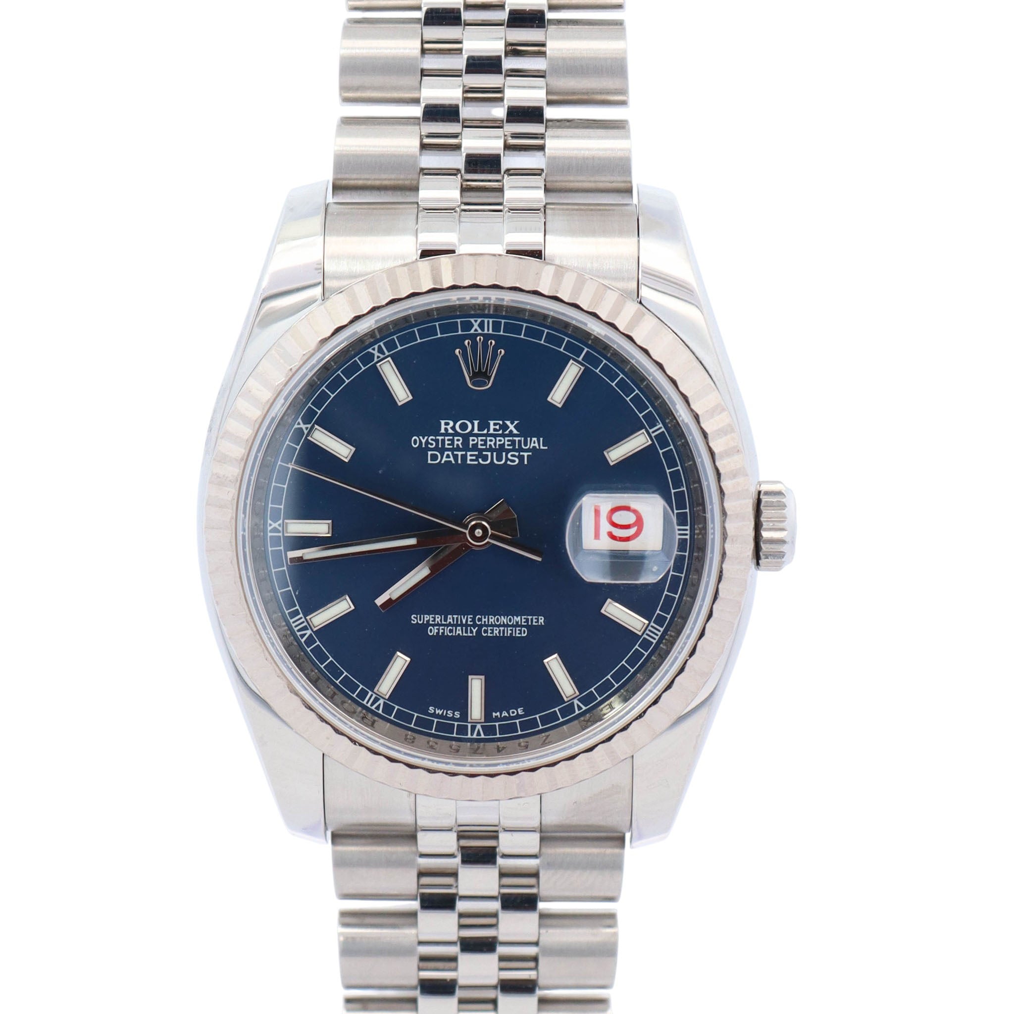 Rolex Datejust 36mm Blue Dial Watch Ref# 116234
