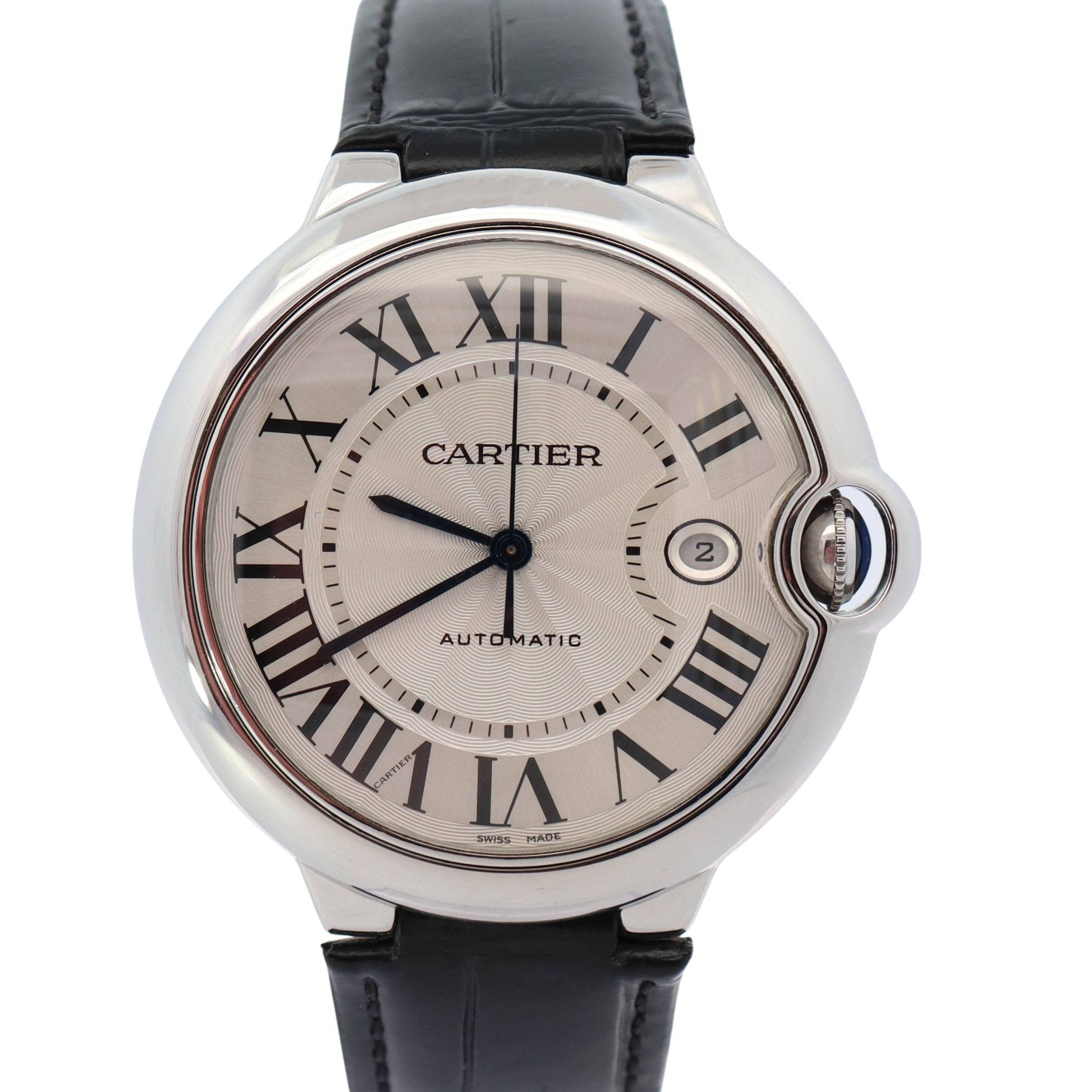 Cartier Ballon Bleu 42mm Silver Dial Watch Ref# W69016Z4