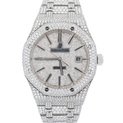 Audemars Piguet Royal Oak 41mm Iced Out Watch Ref# Royal Oak - Happy Jewelers Fine Jewelry Lifetime Warranty