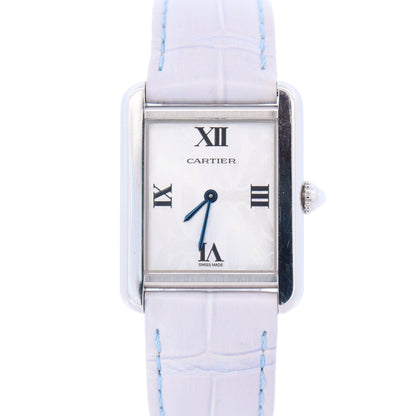 Cartier Tank Solo 24mm Silver Dial Watch Ref# W1019555