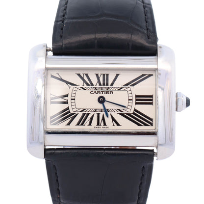 Cartier Tank Divan 33mm White Dial Watch Ref# W6300655 - Happy Jewelers Fine Jewelry Lifetime Warranty