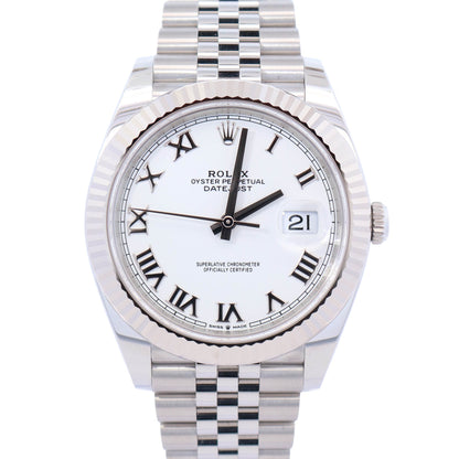 Rolex Datejust 41mm White Dial Watch Ref# 126334
