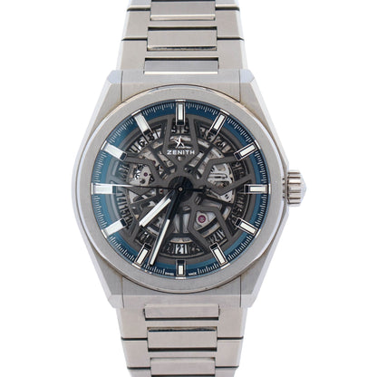 Zenith Defy 41mm Grey Skeleton Dial Watch Ref# 95.9000.670/78.M9000