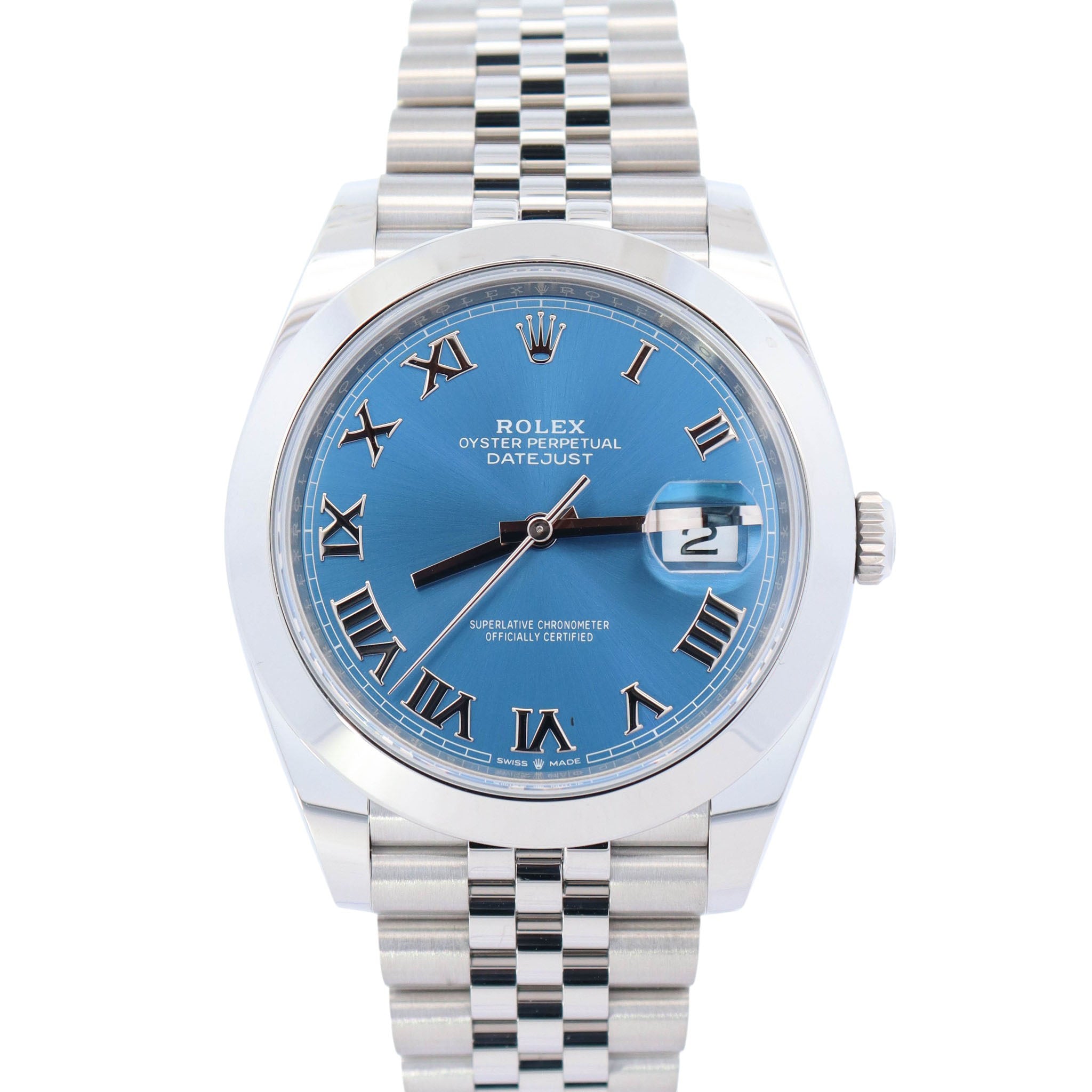 Rolex Datejust 41mm Blue Dial Watch Ref# 126300