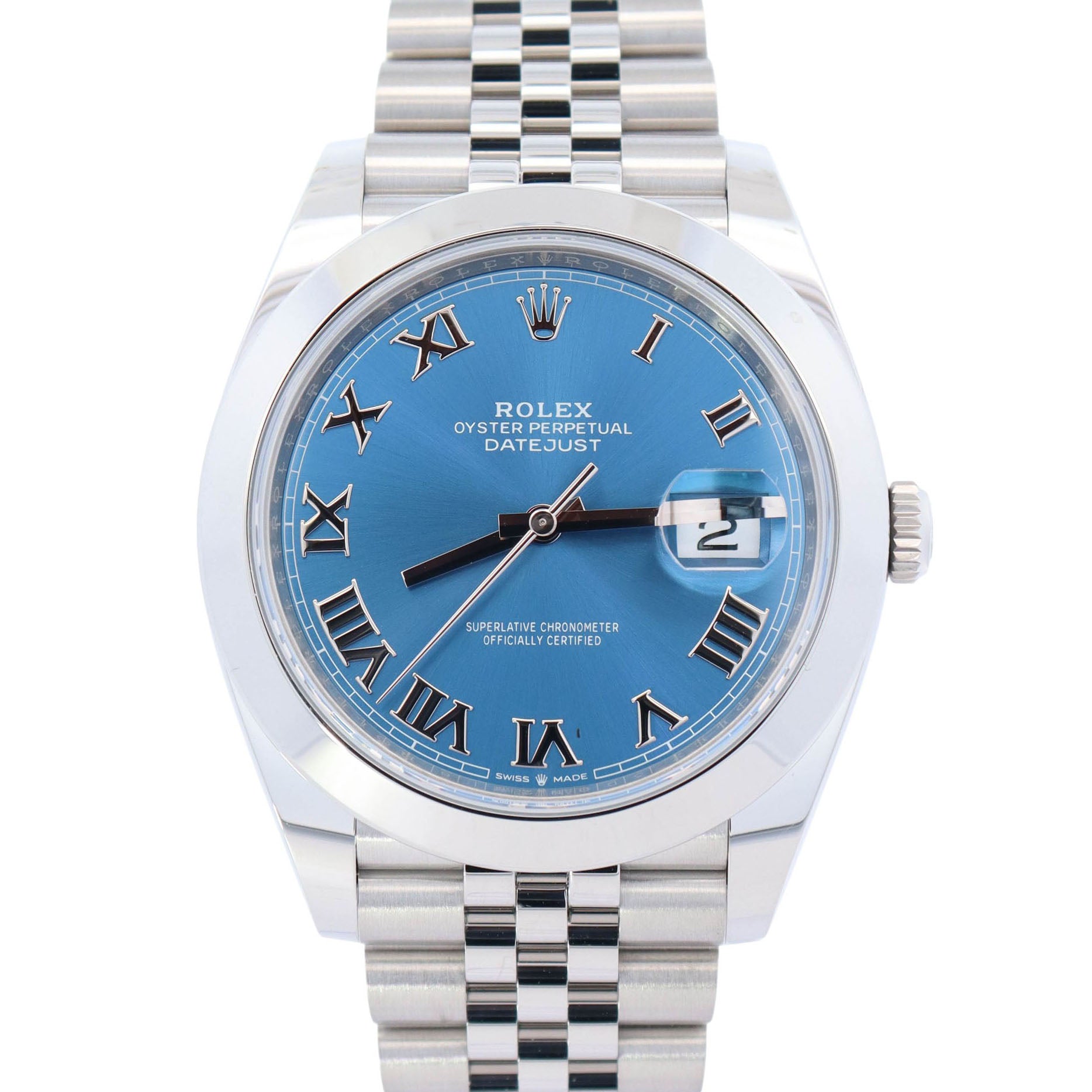 Rolex Datejust 41mm Blue Dial Watch Ref# 126300 - Happy Jewelers Fine Jewelry Lifetime Warranty