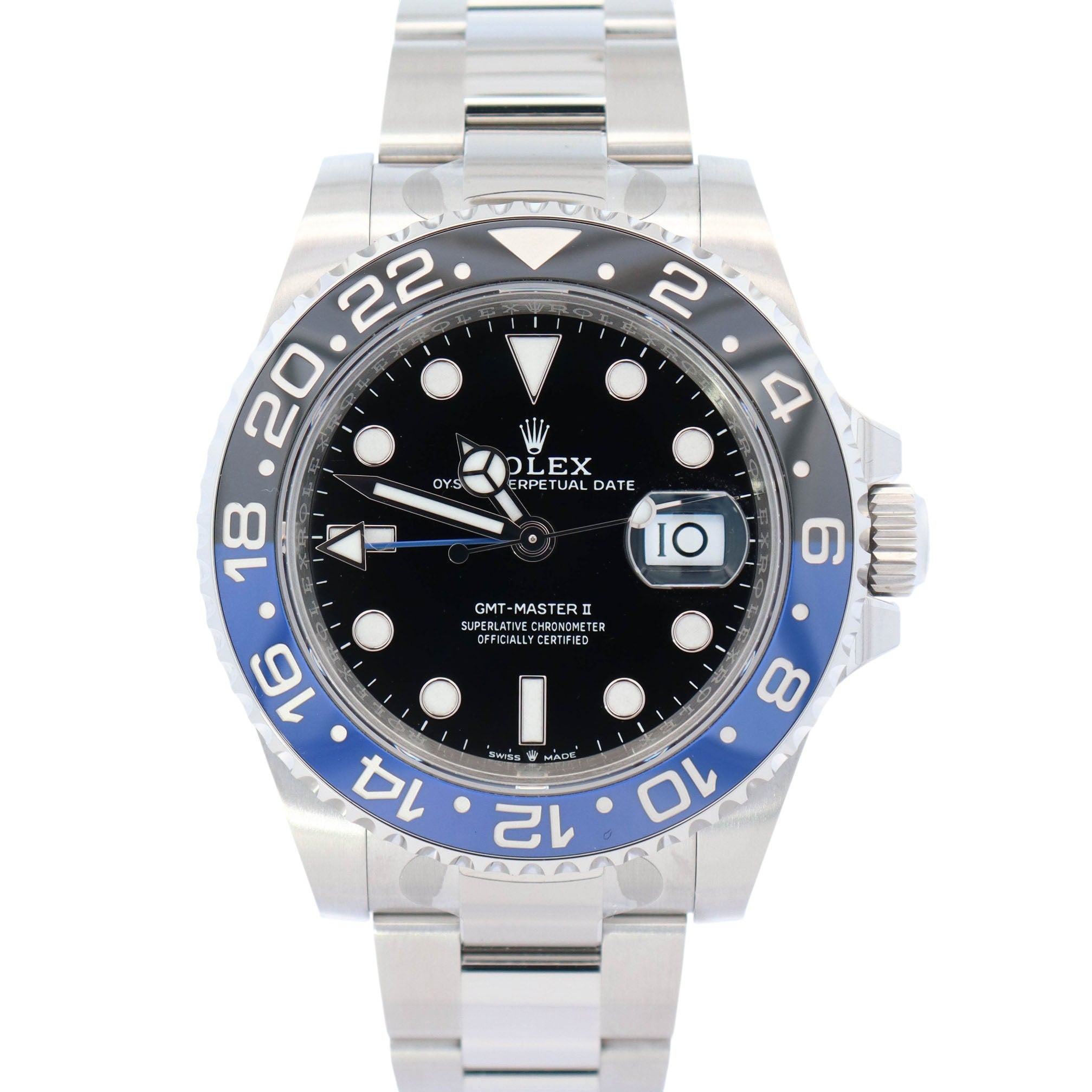Rolex GMT Master II 40mm Black Dial Watch Ref# 126710BLNR