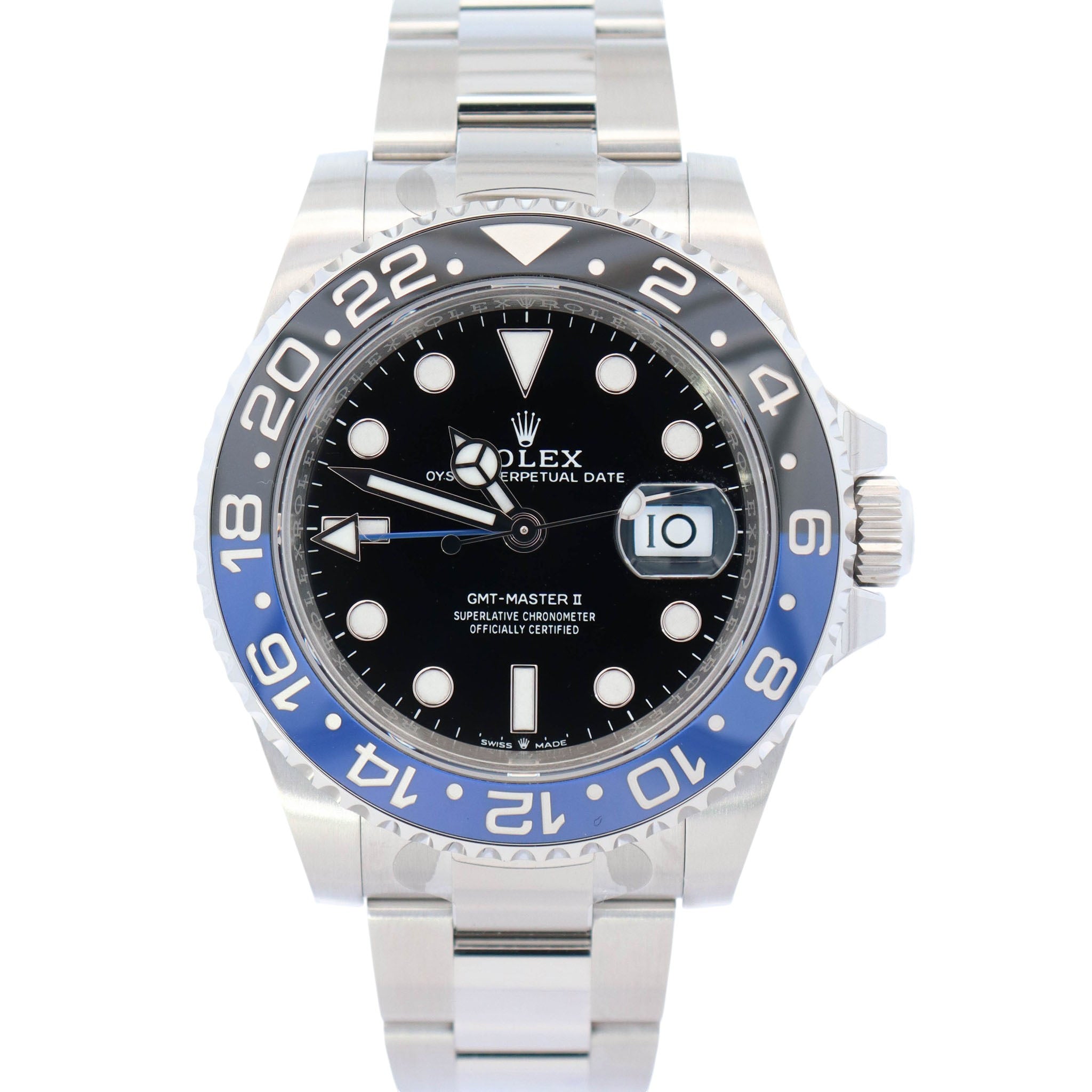 Rolex GMT-Master II 40mm Black Dial Watch Ref# 126710BLNR