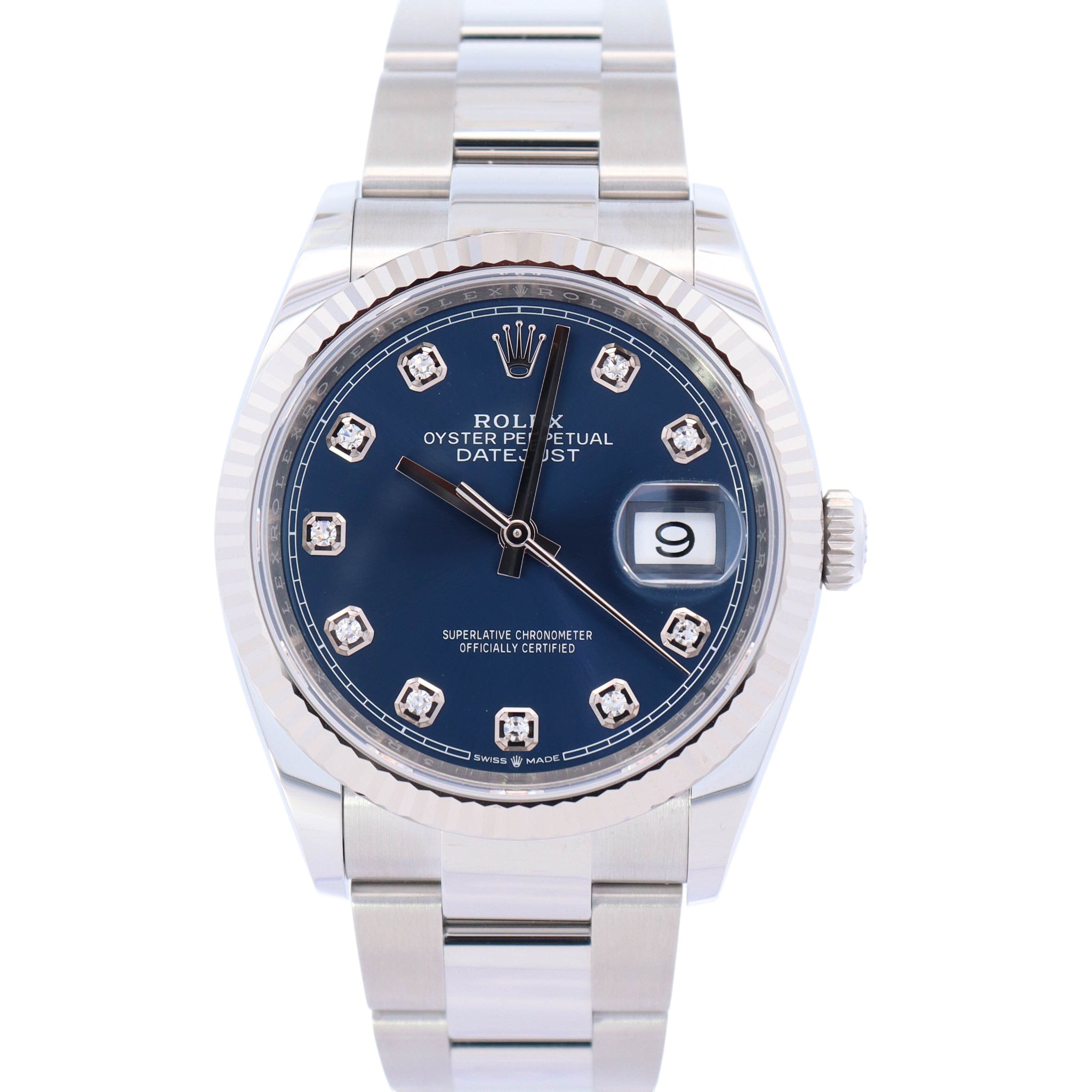 Rolex Datejust 36mm Blue Dial Watch Ref# 126234 - Happy Jewelers Fine Jewelry Lifetime Warranty