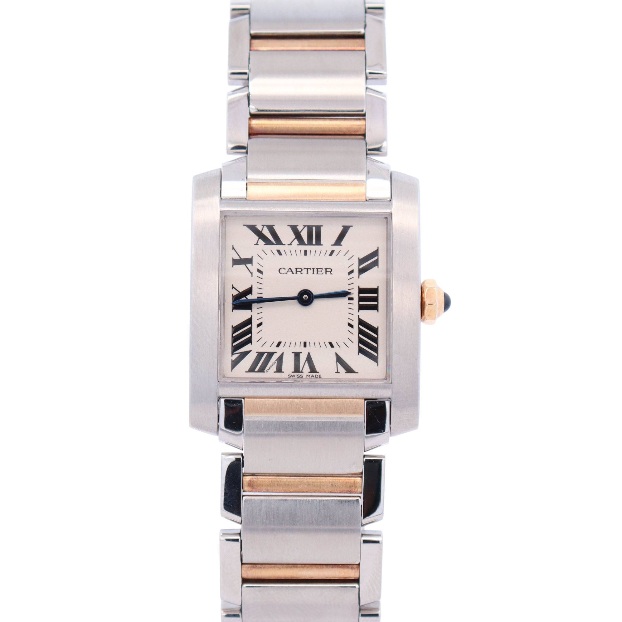 Cartier Tank 30mm Ivory Dial Watch Ref# W2TA0003