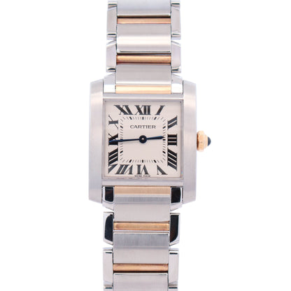 Cartier Tank 30mm Ivory Dial Watch Ref# W2TA0003