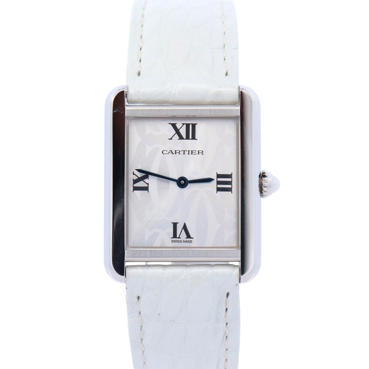 Cartier Tank Solo SM Watch Silver Dial Quartz Cartier Tank Solo SM Watch White Silver Stainless Steel main image 4