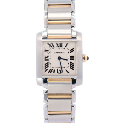 Cartier Tank 25mm White Dial Watch Ref# W51006Q4