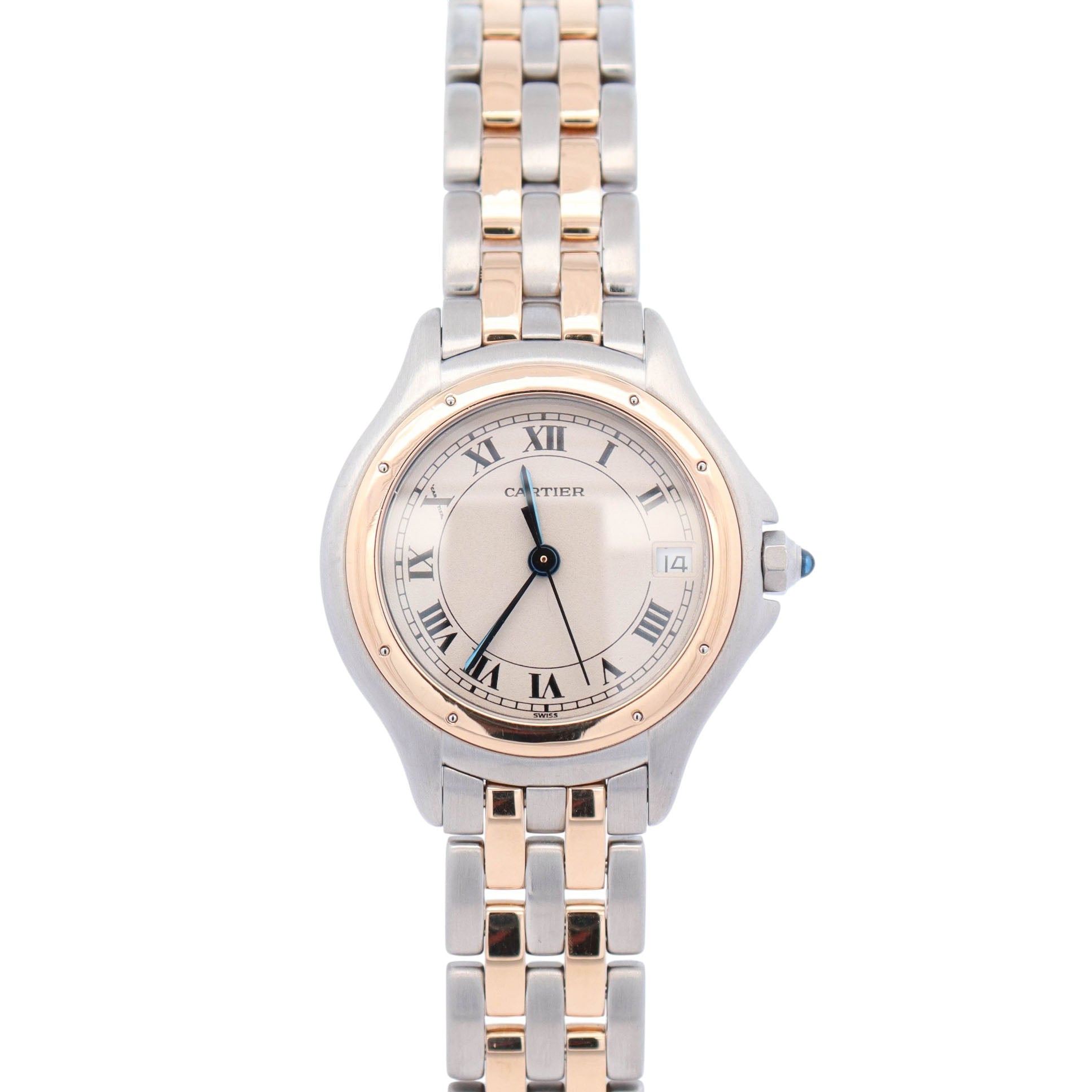 Cartier Cougar 26mm Ivory Dial Watch Ref# W35005B6