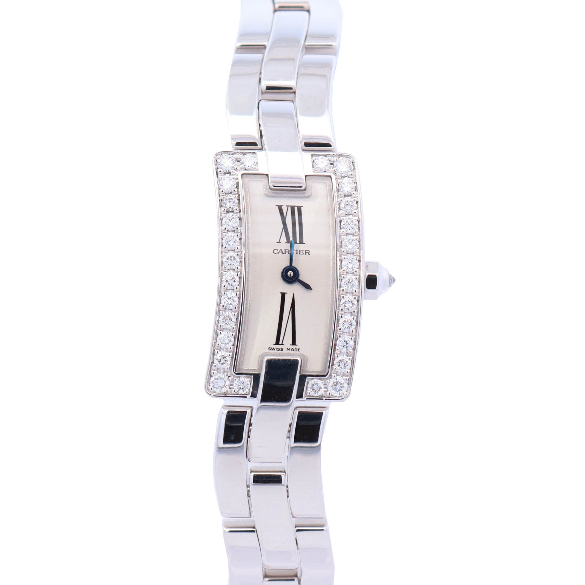 Cartier Ballerine 23x14mm Silver Dial Watch Ref# WG40033J