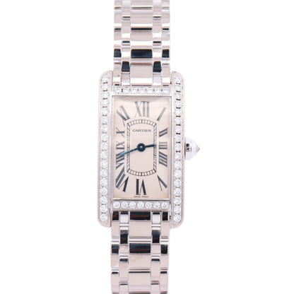 Cartier Tank 23mm Ivory Dial Watch Ref# WB7073L1