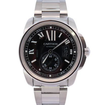Cartier Calibre 42mm Black Dial Watch Ref# W7100016