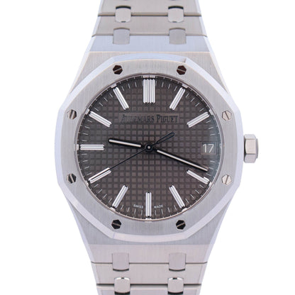Audemars Piguet Royal Oak 41mm Grey Dial Watch Ref# 15510ST.OO.1320ST.10 - Happy Jewelers Fine Jewelry Lifetime Warranty
