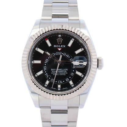 Rolex Sky-Dweller 42mm Black Dial Watch Ref# 326934 - Happy Jewelers Fine Jewelry Lifetime Warranty