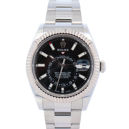 Rolex Sky-Dweller 42mm Black Dial Watch Ref# 326934