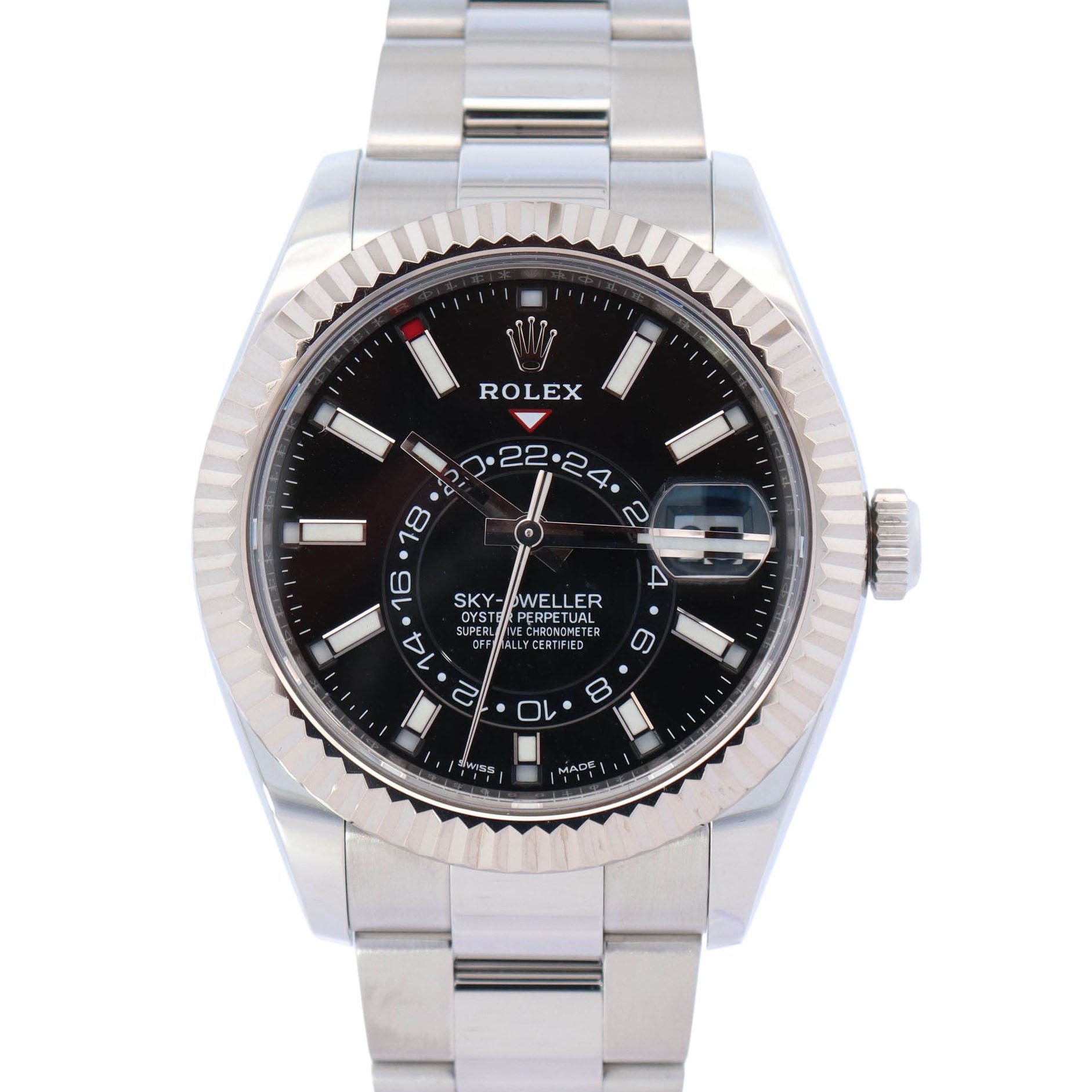 Rolex Sky-Dweller 42 mm Black Dial Watch Ref# 326934 - Happy Jewelers Fine Jewelry Lifetime Warranty