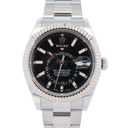 Rolex Sky-Dweller 42 mm Black Dial Watch Ref# 326934 - Happy Jewelers Fine Jewelry Lifetime Warranty