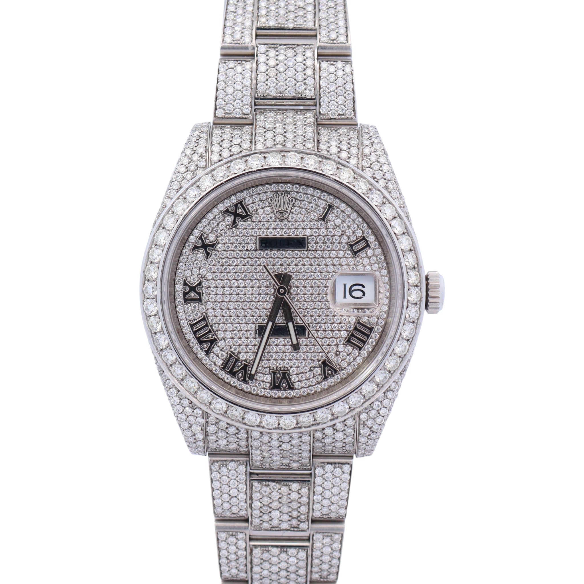 Rolex Datejust 41mm Pave Dial Watch Ref# 126300