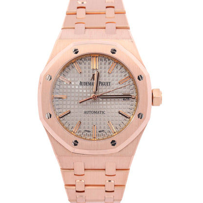 Audemars Piguet Royal Oak 37mm Silver Dial Watch Ref# 15450OR.OO.1256OR.01 - Happy Jewelers Fine Jewelry Lifetime Warranty