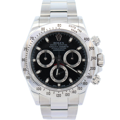 Rolex Daytona 40mm Black Dial Watch Ref# 116520 - Happy Jewelers Fine Jewelry Lifetime Warranty