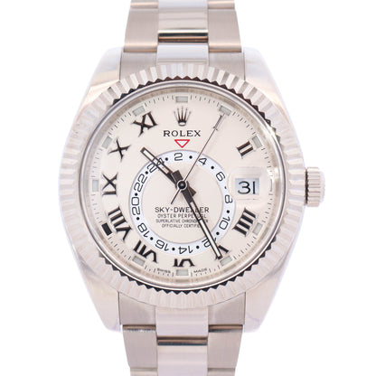 Rolex Sky-Dweller 42mm Ivory Dial Watch Ref# 326939
