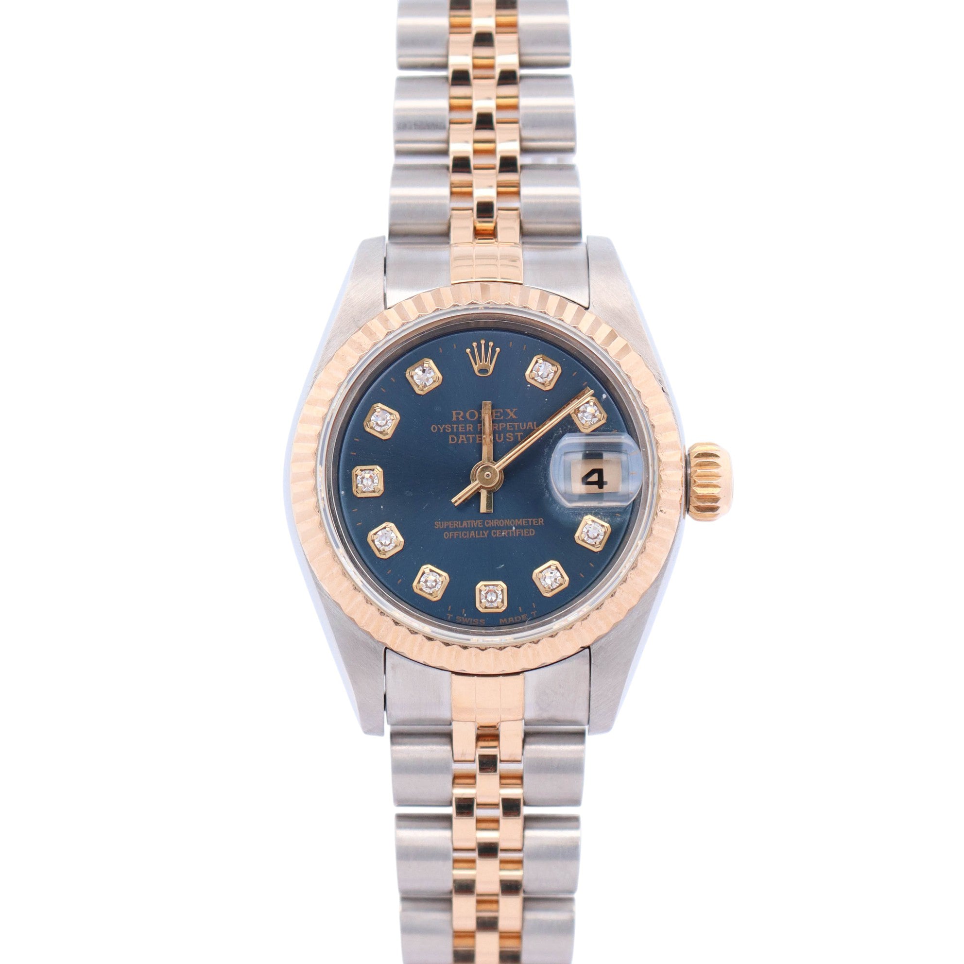 Rolex Datejust 26mm Blue Dial Watch Ref# 69173