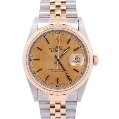 Rolex Datejust 36mm Champagne Dial Watch Ref# 16233 - Happy Jewelers Fine Jewelry Lifetime Warranty