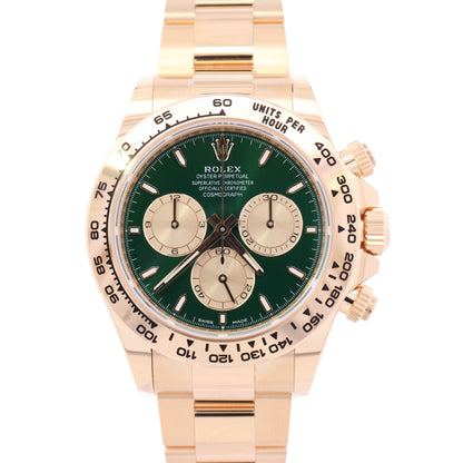 Rolex Daytona 40mm Green Chronograph Dial Watch Ref# 126508 - Happy Jewelers Fine Jewelry Lifetime Warranty