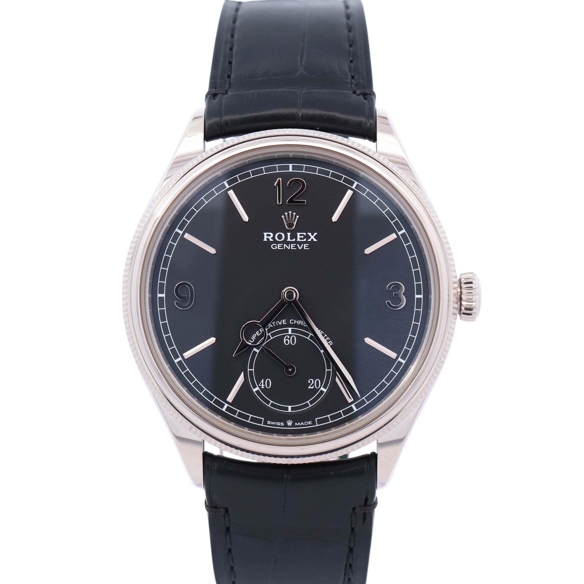 Rolex 1908 39mm Black Dial Watch Ref# 52509