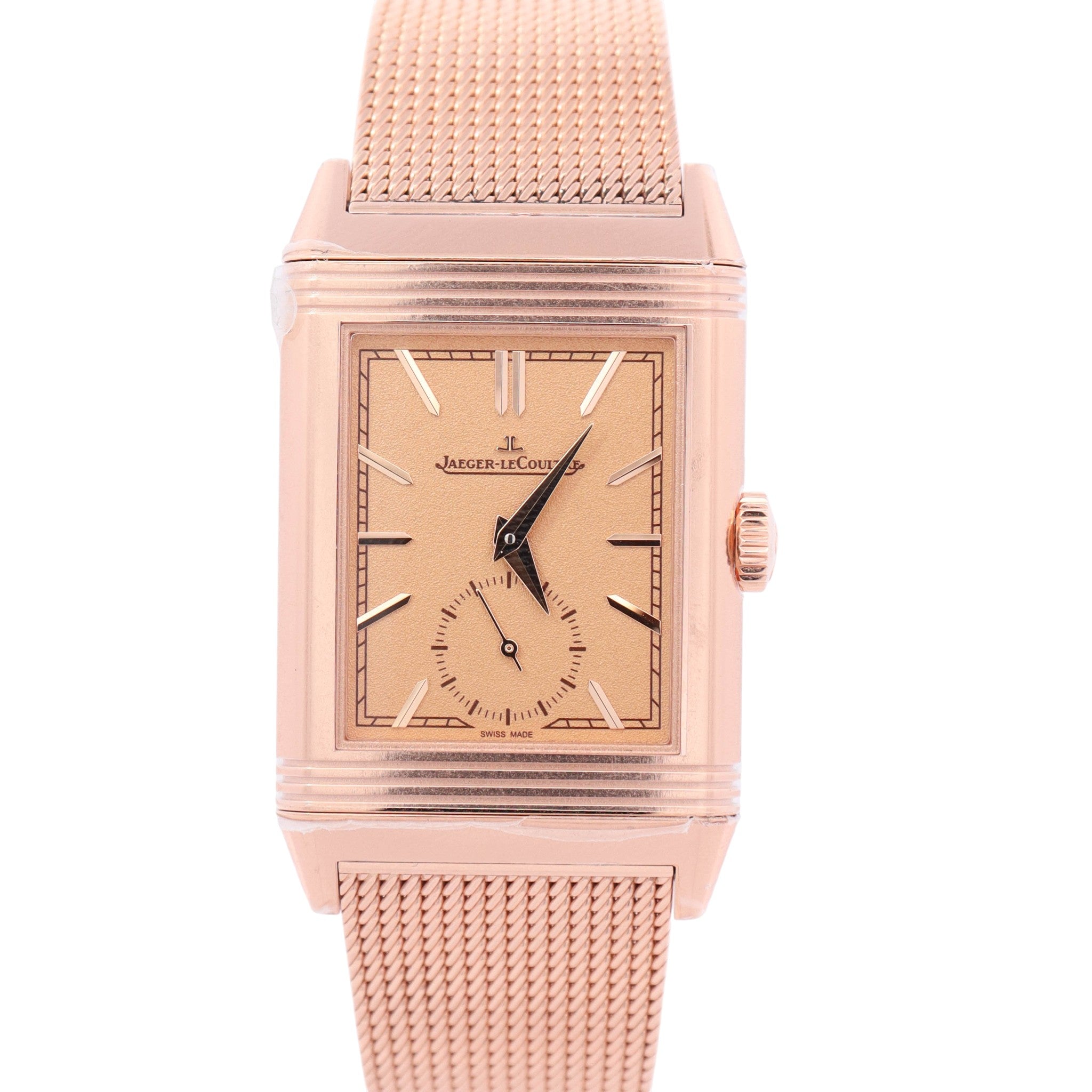 Jaeger-LeCoultre Reverso 45.6mm x 27.4mm Gold Dial Watch Ref
