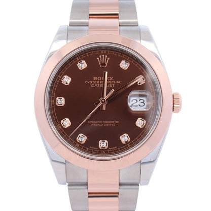 Rolex Datejust 41mm Chocolate Dial Watch Ref# 126301 - Happy Jewelers Fine Jewelry Lifetime Warranty