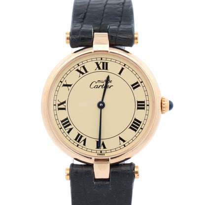 Cartier Vendome 30mm Ivory Dial Watch Ref# 83978213 - Happy Jewelers Fine Jewelry Lifetime Warranty