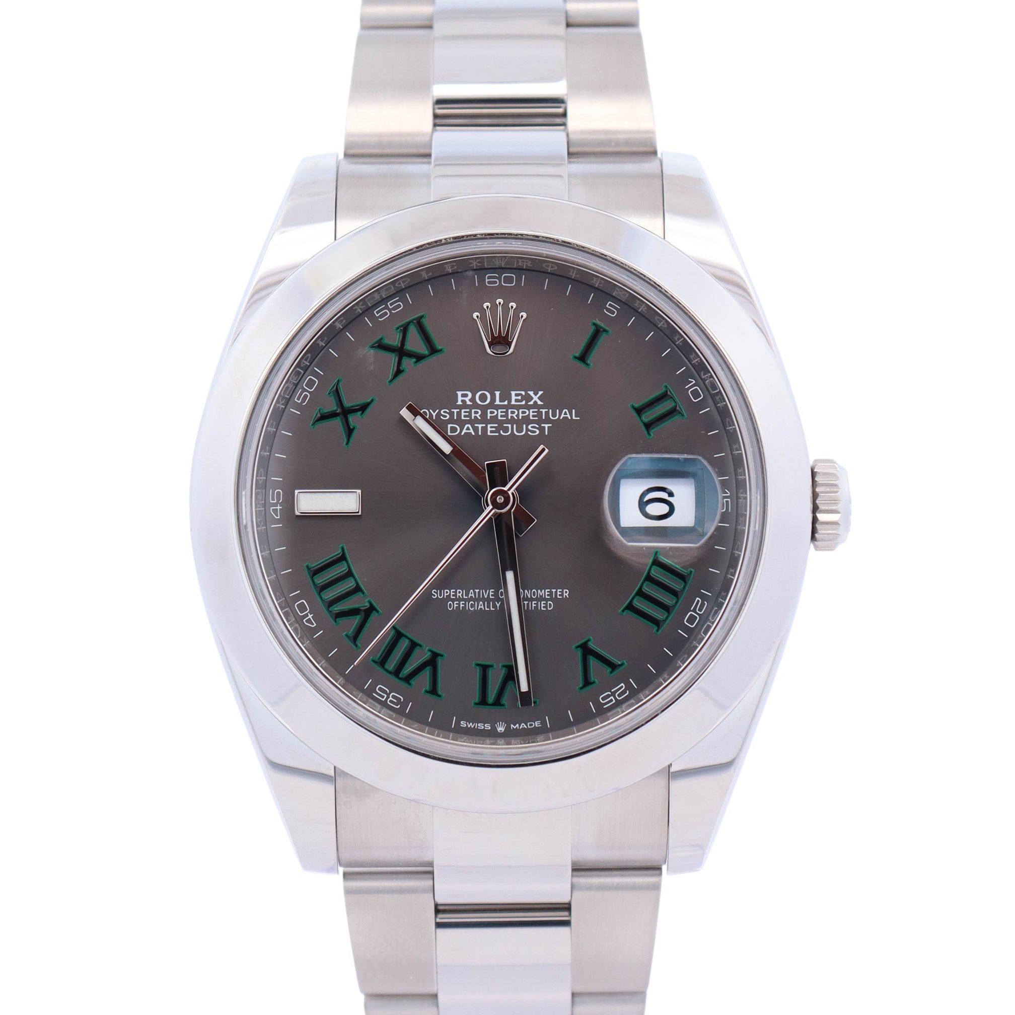 Rolex Datejust 41mm Grey Dial Watch Ref# 126300