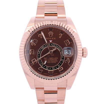 Rolex Sky-Dweller 42mm Chocolate Dial Watch Ref# 326935