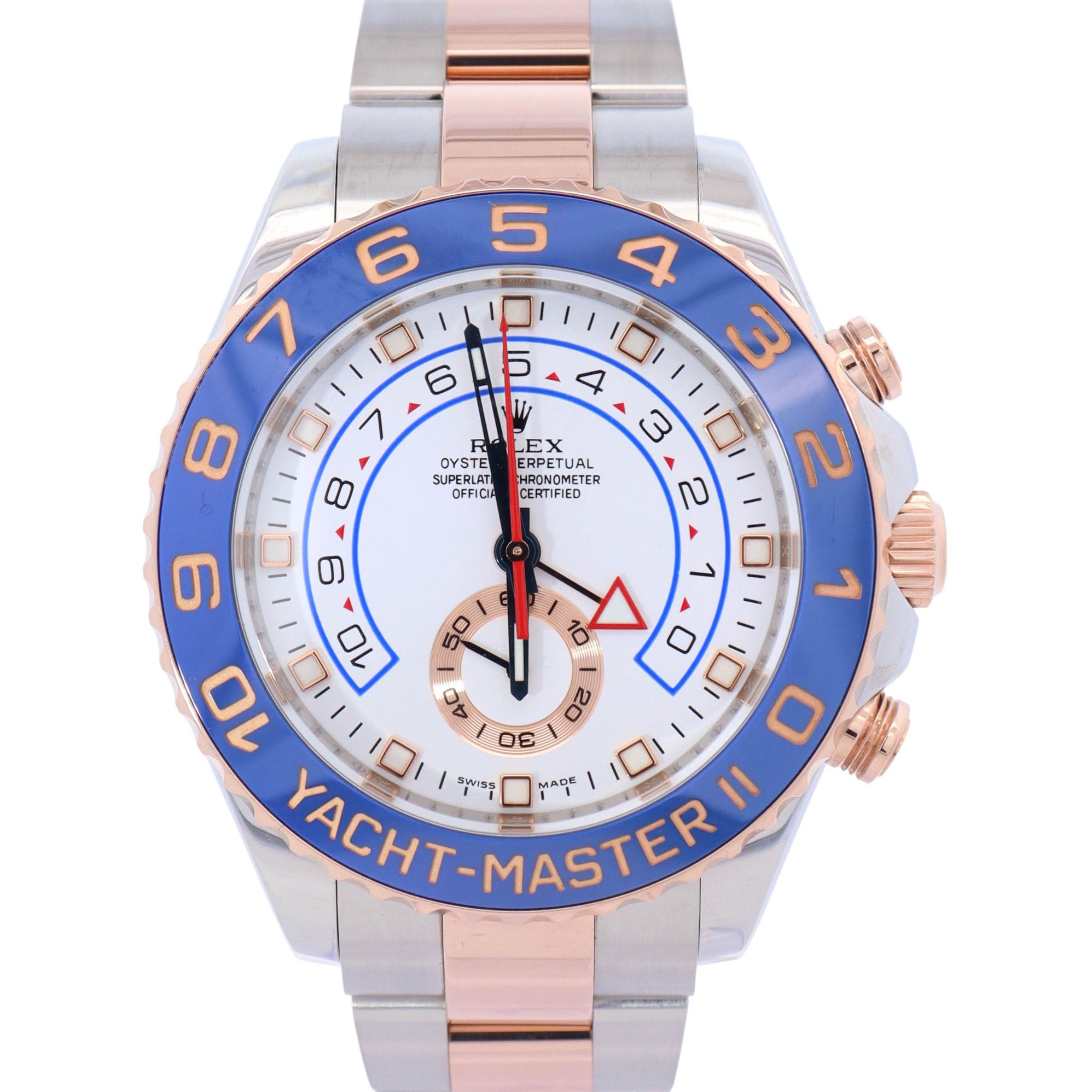 Rolex Yacht-Master II 44mm White Dial Watch Ref# 116681