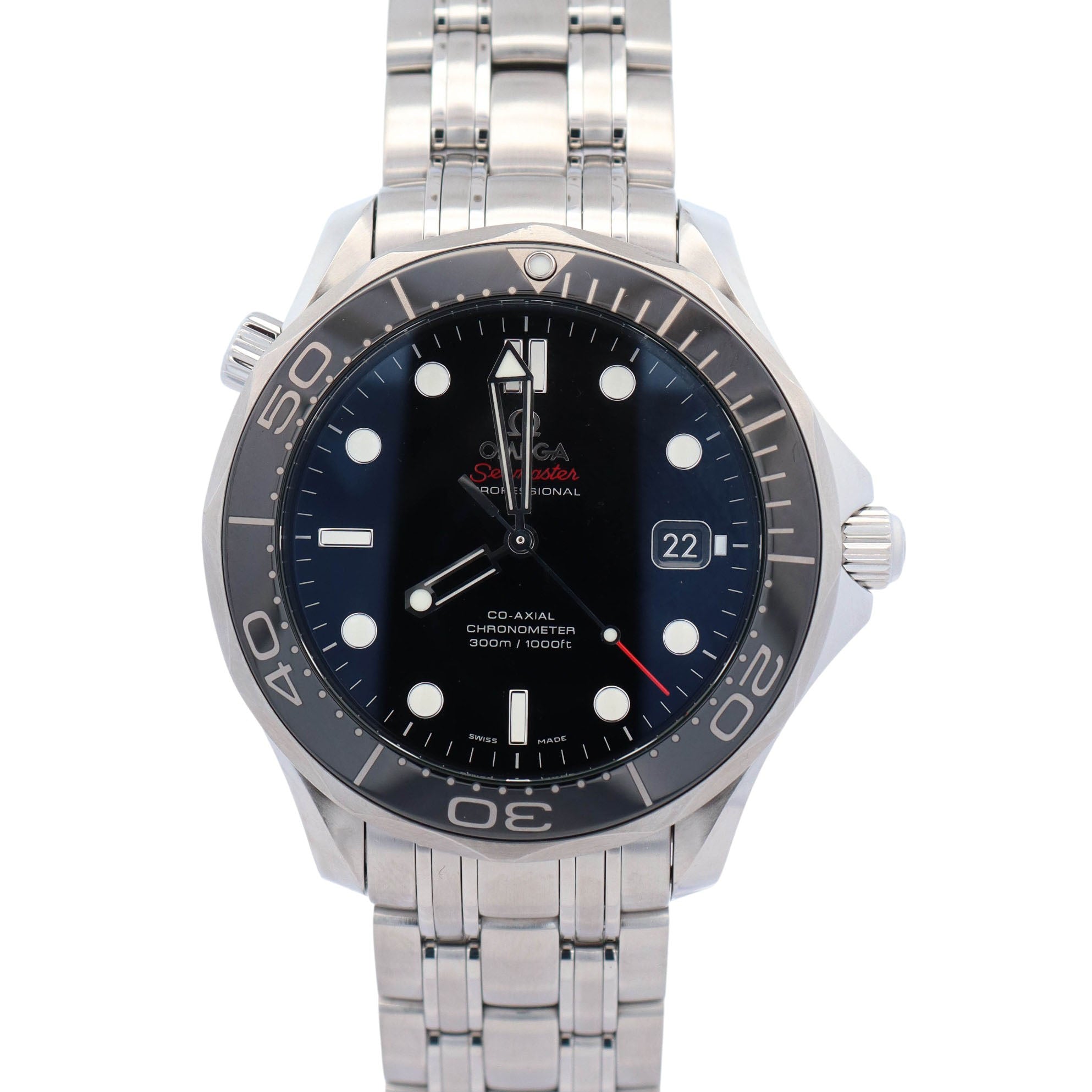 Omega Seamaster 41 mm Black Dial Watch Ref# 168.1670