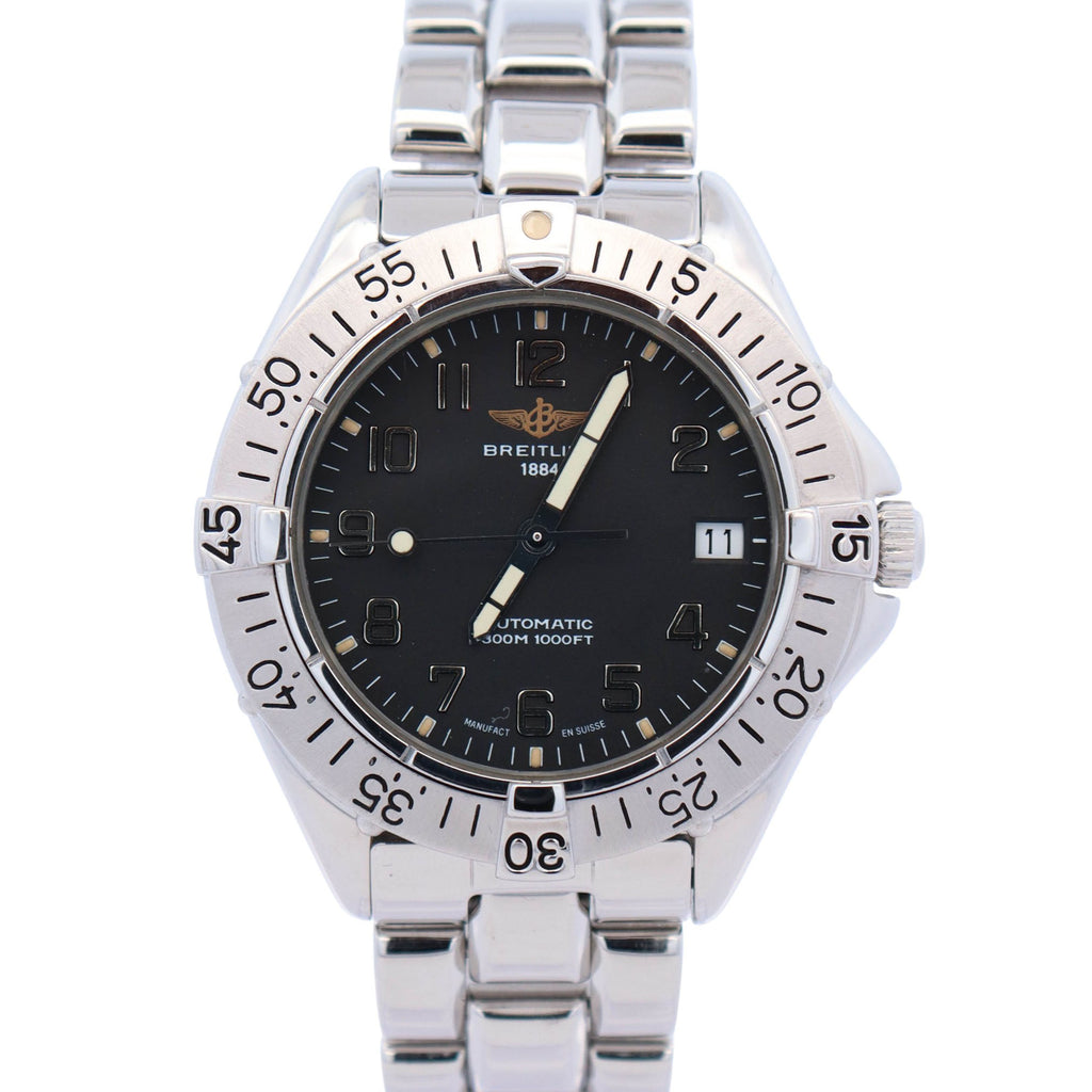 Breitling Colt 38mm Black Dial Watch Ref# A17035 – Happy  display picture 3