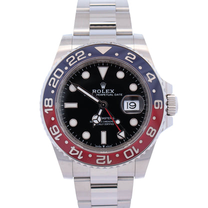Rolex GMT-Master II 40mm Black Dial Watch Ref# 126710BLRO