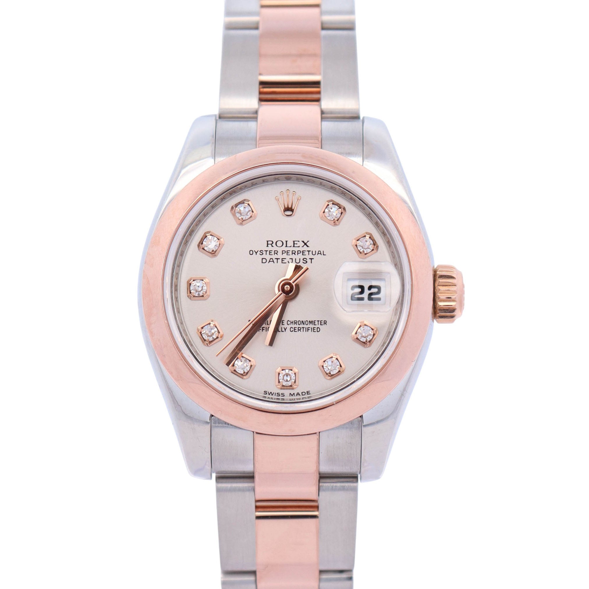 Rolex Datejust 26mm Silver Dial Watch Ref# 179161